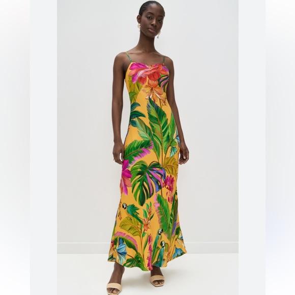 FARM Rio Dresses & Skirts - Farm Rio Colorful Tropical maxi slip dress